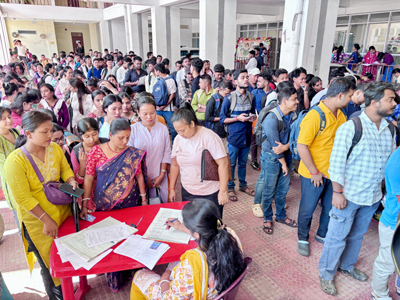 A Job fair was held at the Labour Commissioner office in Agartala on November 18.
